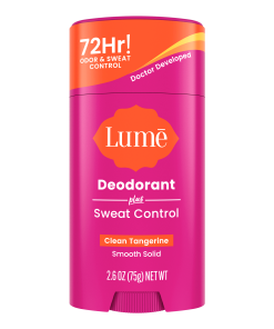 Lume Deodorant Clean Tangerine | Sweat Control Solid Deodorant