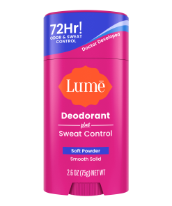 Lume Deodorant Soft Powder | Sweat Control Solid Deodorant